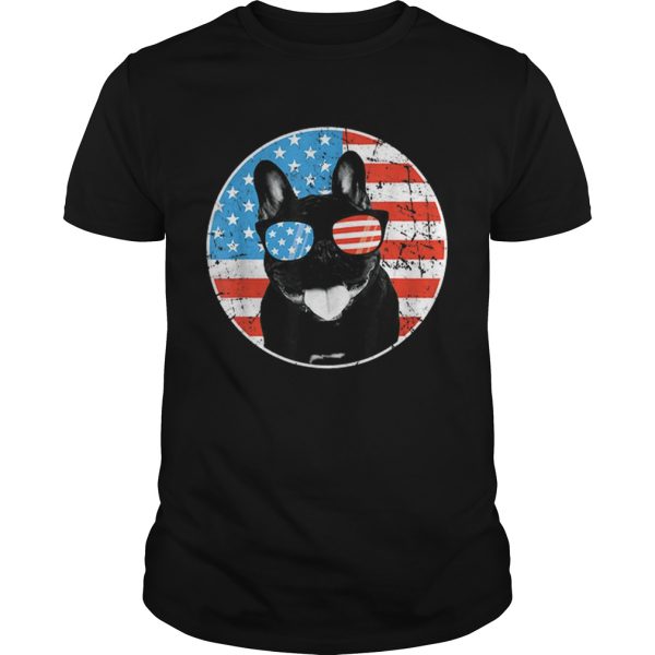 4th Of July Dog American Flag French Bulldog shirt