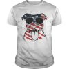 4th Of July Pitbull American Flag Shirt