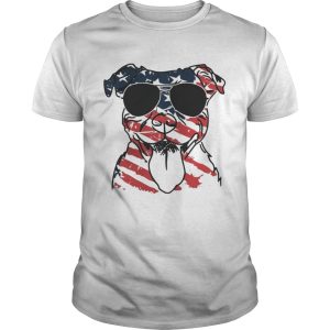 4th Of July Pitbull American Flag Shirt