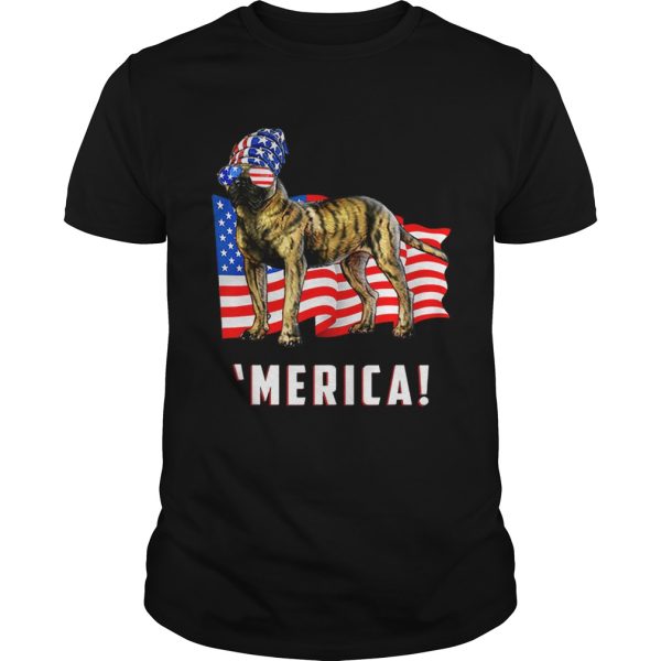 4th Of July Presa Canario Dog Merica Tee shirt