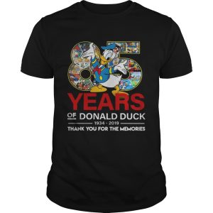 85 Years Of Donald Duck Thank you the Memories shirt