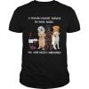 A Woman Cannot Survive On Wine Alone She Also Needs Labradors shirt
