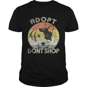 Adopt Don’t Shop Vintage For Pet Lovers-Cat And Dog T-Shirt