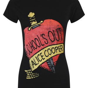 Alice Cooper Schools Out Ladies Black T Shirt 1