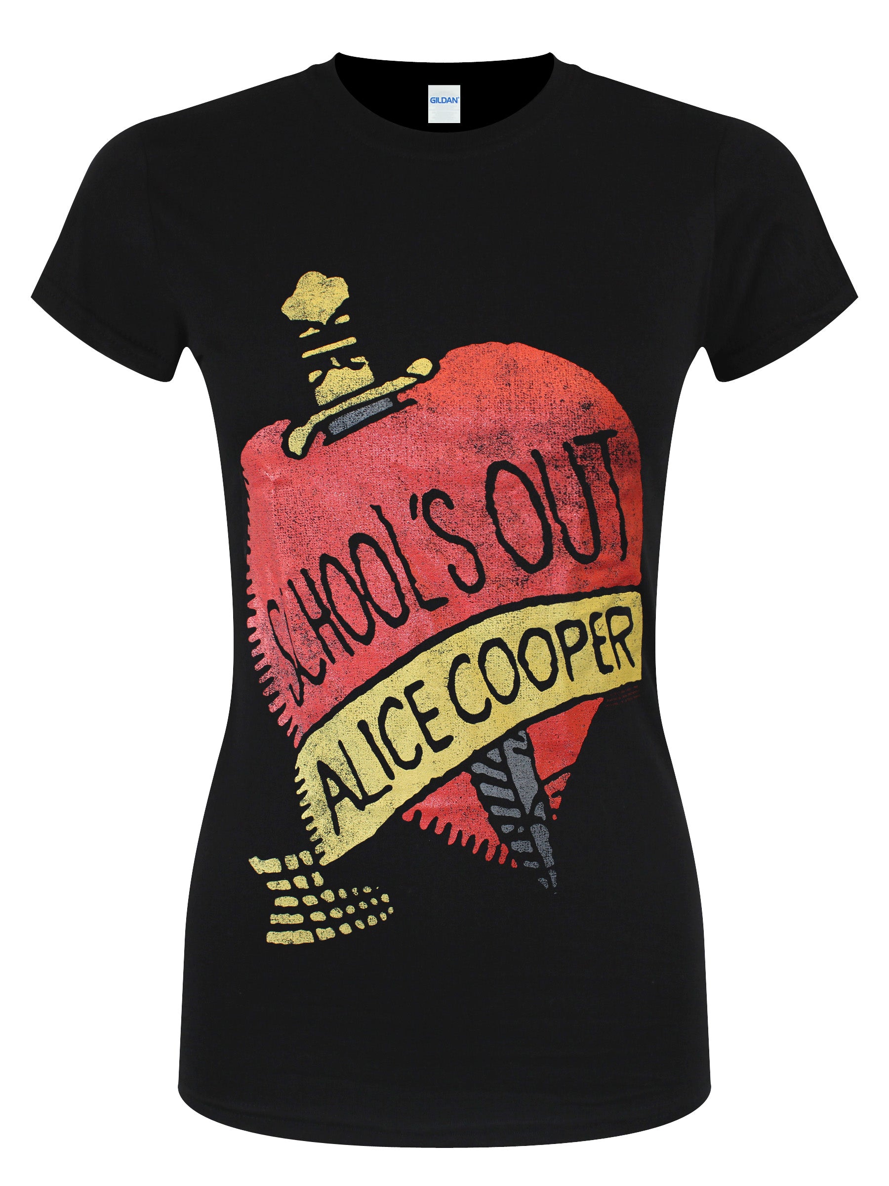 Alice Cooper School's Out Ladies Black T-Shirt