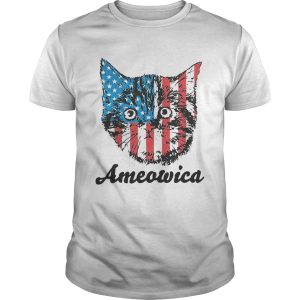 Ameowica Cat American flag shirt