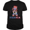 American Flag Merica Patriotic Boston Terrier 4th of July shirt