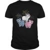 American Flag Pigs For Independence Day Funny T-shirt