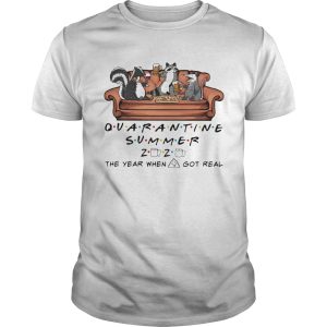 Animal Beer On Sofa Quarantine Summer 2020 Toilet Paper The Year When Shit Got Real shirt