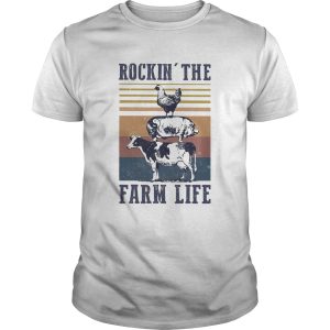 Animal Rockin the farm life vintage shirt