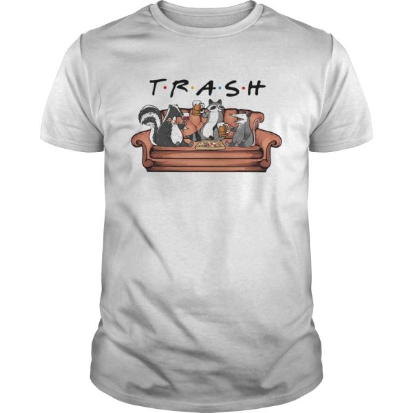 Animal Trash beer and eat pizza on sofa shirt