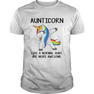 Aunticorn dabbing like a normal aunt but more awesome shirt