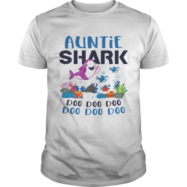 Auntie shark doo doo doo shirt