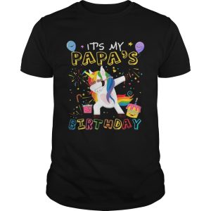 Awesome It’s My Papa’s Birthday Funny Kid T-Shirt