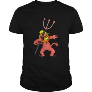 Awesome Trump Halloween Trumpkin Funny Devil Dabbing Dab Pumpkin shirt