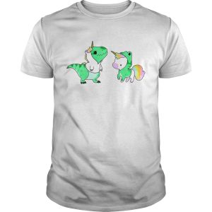 Baby Dinosaur T-Rex and Unicorn shirt