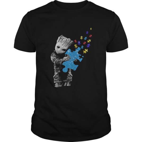 Baby Groot Hug Autism Awareness shirt