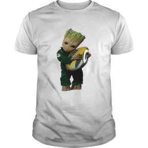 Baby Groot hug Green Bay Packers shirt