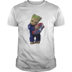 Baby Groot hug New England Patriots shirt