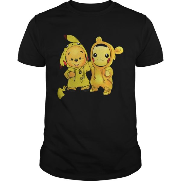 Baby Pooh and Pikachu shirt