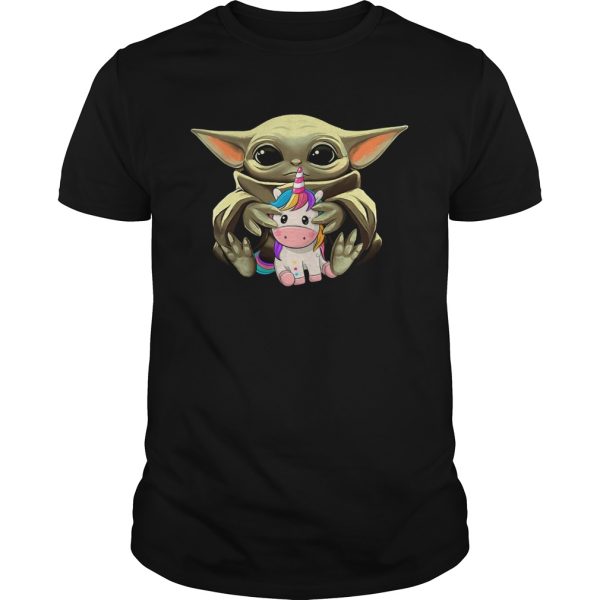 Baby Yoda HUg Unicorn shirt