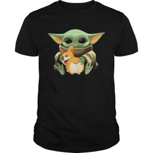 Baby Yoda Hug Corgi shirt