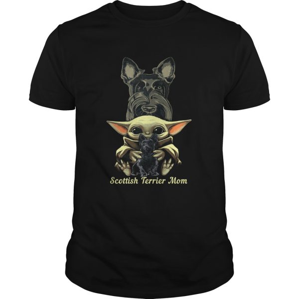 Baby Yoda Scottish Terrier Mom shirt