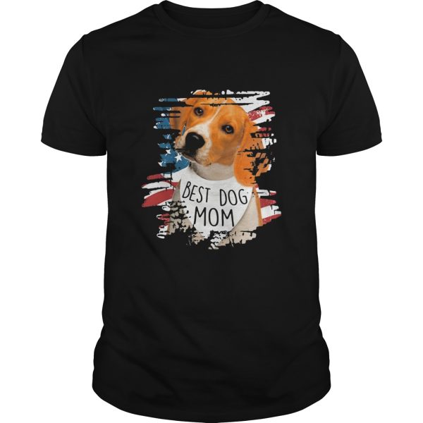 Beagle best dog mom american flag independence day shirt