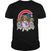 Beagle dog Chicago Cubs shirt