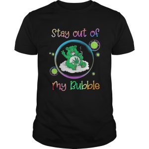 Bear smoking weed stay out of my bubble coronavirus shirt