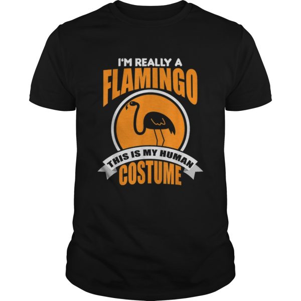 Beautiful Im Really A Flamingo This Is My Human Costume shirt