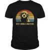 Best Doodle Dad Ever vintage sunset shirt