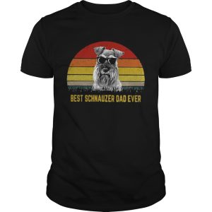 Best Schnauzer dad ever sunset shirt