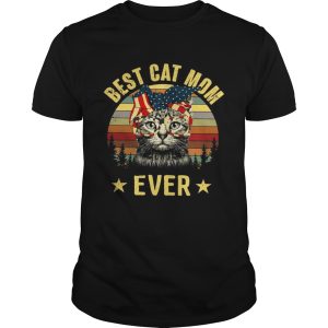 Best cat mom ever Independence Day shirt