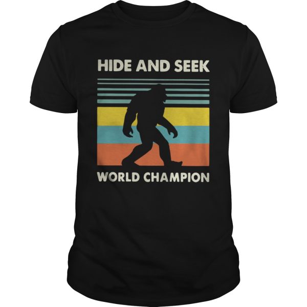 Bigfoot hide and seek world champion vintage shirt