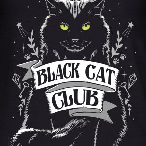 Black Cat Club Ladies Black Razor Back T Shirt 3