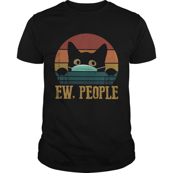 Black Cat Face Mask Ew People Vintage shirt