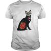Black Cat Make Sugar Skull With Rose Day Of The Dead shirt