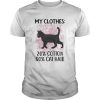 Black Cat and Cherry Blossom My clothes 20 cotton 80 cat hair shirt