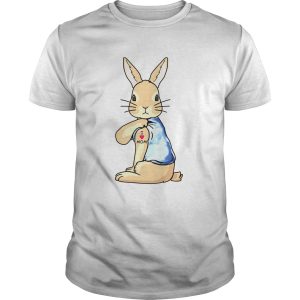 Bunny I Love Mom Tattoo Mothers Day shirt