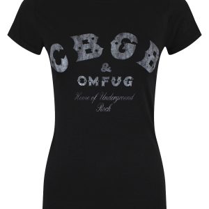 CBGB Classic Logo Ladies Black T Shirt 1