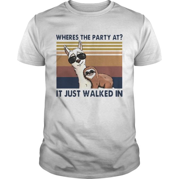 Camels And Sloths Wheres The Party At It Just Walked In Vintage shirt