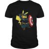 Captain America pikachu marvel avengers shirt