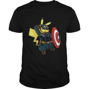 Captain America pikachu marvel avengers shirt