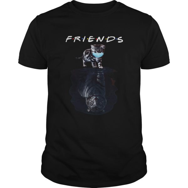 Cat Face Mask Reflection Tiger Friends shirt