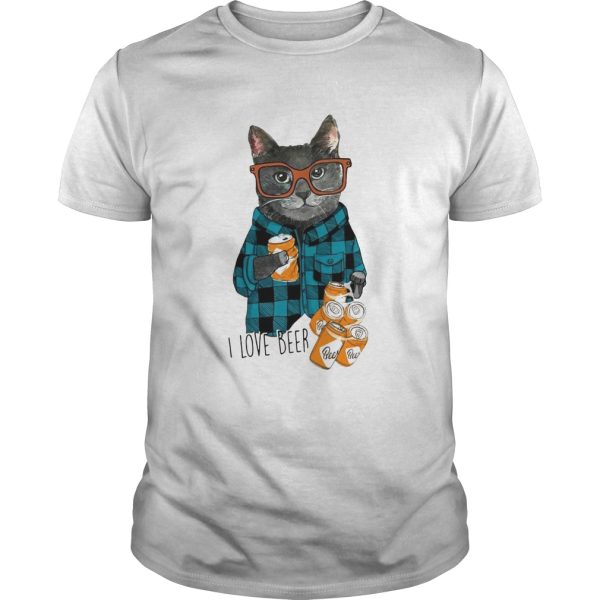 Cat I Love Beer shirt