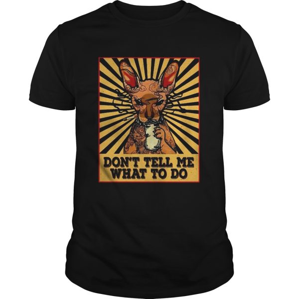 Cat Tattoos Smoking And Drink Beer Dont Tell Me What To Do shirt