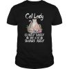 Cat lady classy sassy and a bit smart assy flower shirt