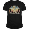 Cat lovers against white supremacy claws vintage retro shirt