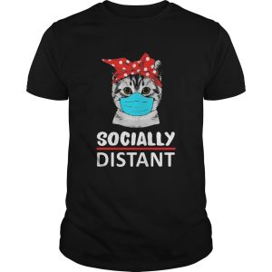 Cat mask social distant shirt